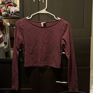 Long sleeve cropped shirt